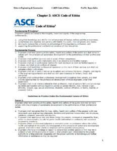 Chapter 2 ASCE Code of Ethics - Civil Engineering Department